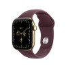 Apple Watch Series 12 GPS + Cellular 42 mm, säravkuldne titaankorpus, bordoopunane spordirihm, M/L