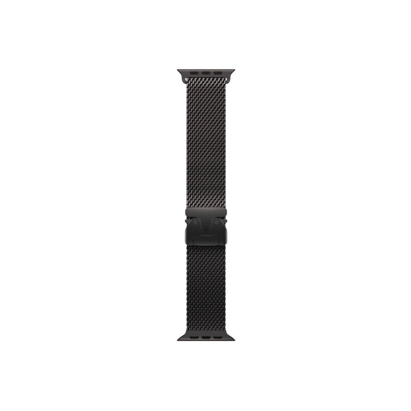 Apple MK0G4ZM/A Apple Watch titaanist Milano rihm, 49 mm, musta titaani värvi, Medium