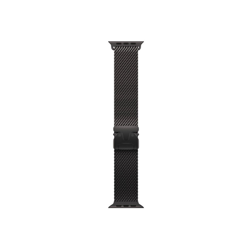 Apple MK0Q4ZM/A Apple Watch titaanist Milano rihm, 49 mm, musta titaani värvi, Large