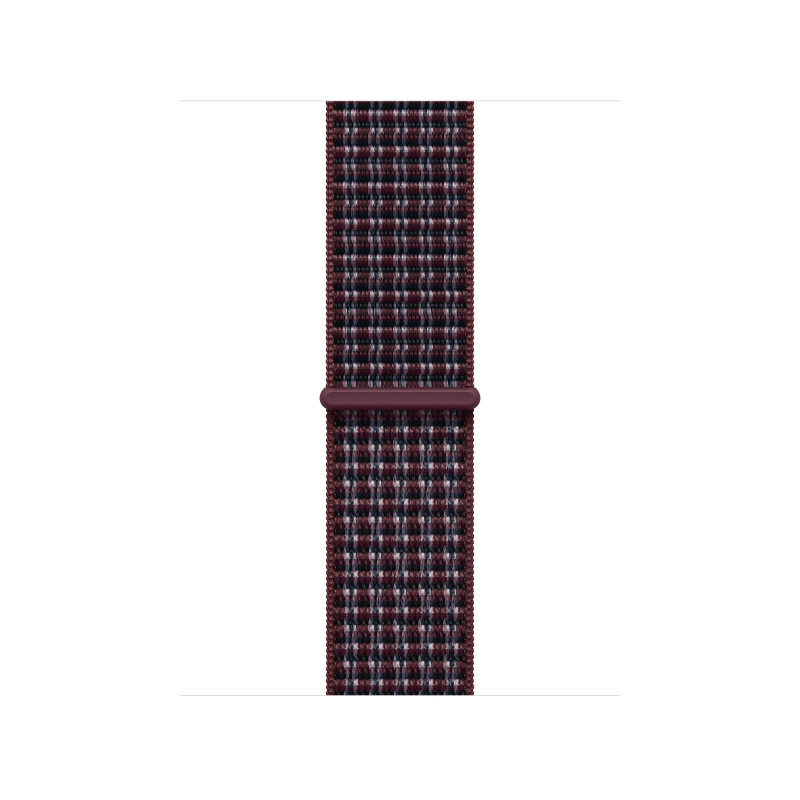 Apple MK7R4ZM/A Sport Loop käekellarihm, 40 mm, bordoopunane ruuduline