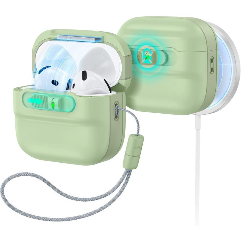 ESR Pulse HaloLock MagSafe ümbris Apple AirPods 4 / 5 jaoks, heleroheline
