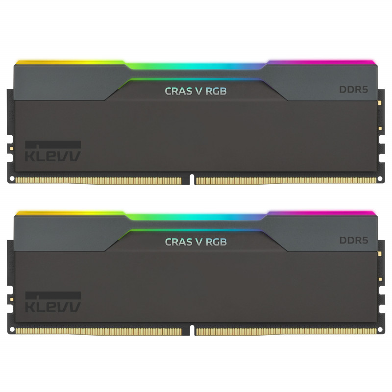 Klevv Cras V RGB KD5AGUA80-64B300G DDR5-6400 CL30 32 GB (2 x 16 GB) mälukomplekt, must