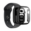 AmazingThing Radix Glass kaitseümbris Apple Watch 42 mm jaoks, karastatud klaas, must