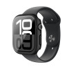 AmazingThing Radix Glass kaitseümbris Apple Watch 42 mm jaoks, karastatud klaas, must