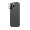 AmazingThing AR Aluminum 3 Lens Glass kaamera objektiivide kaitse raamiga iPhone 16 Pro / 16 Pro Max jaoks, must