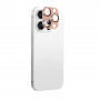 AmazingThing Aviation-Grade Alloy karastatud klaasist kaamera objektiivi kaitse iPhone 16 Pro / 16 Pro Max jaoks, roosa kuld