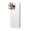 AmazingThing Aviation-Grade Alloy karastatud klaasist kaamera objektiivi kaitse iPhone 16 Pro / 16 Pro Max jaoks, roosa kuld