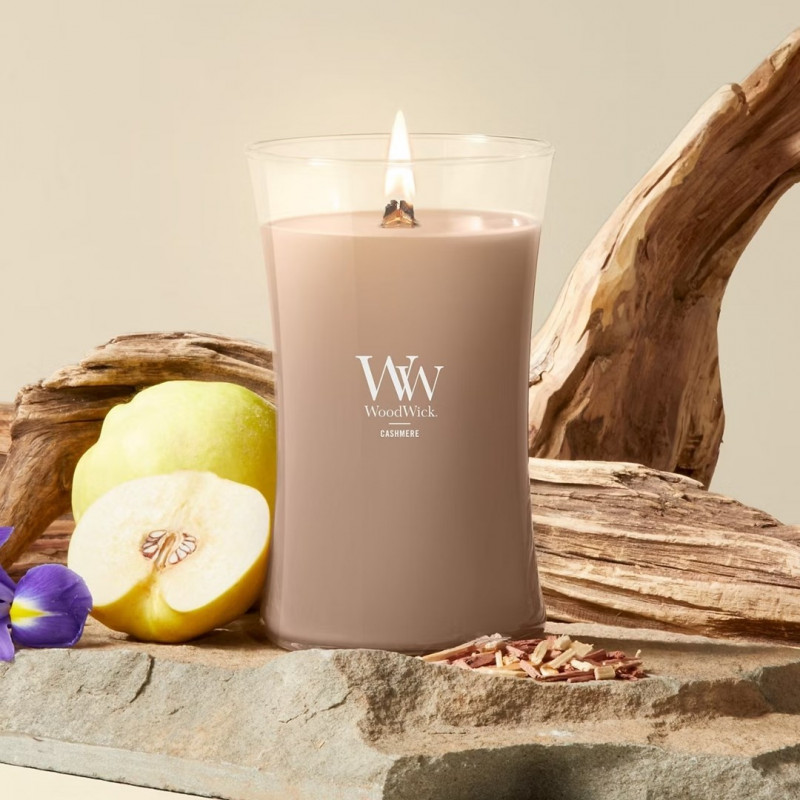WoodWick Cashmere suur küünal, 610 g, pruun