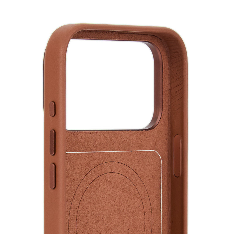 Mujjo Troubadour modulaarne nahkümbris Apple iPhone 18 Pro / 17 Pro, MagSafe, helepruun