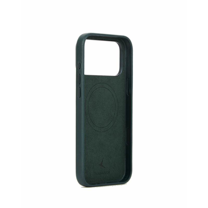 Mujjo Troubadour nahkümbris Apple iPhone 18 Pro Max / 17 Pro Max, MagSafe, obsidiaanroheline