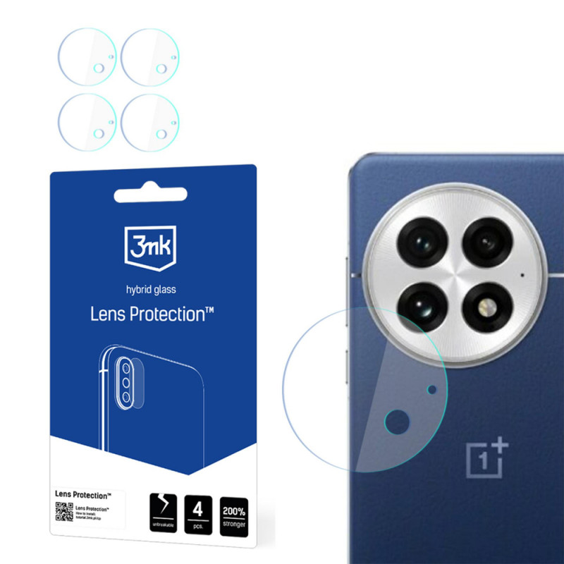 3MK Lens Protection hübriidklaas kaamera objektiivile OnePlus 13 jaoks (4 tk)