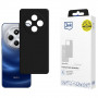 3MK Silicone Case telefoniümbris Xiaomi Redmi 14C / Redmi A4 5G jaoks, must