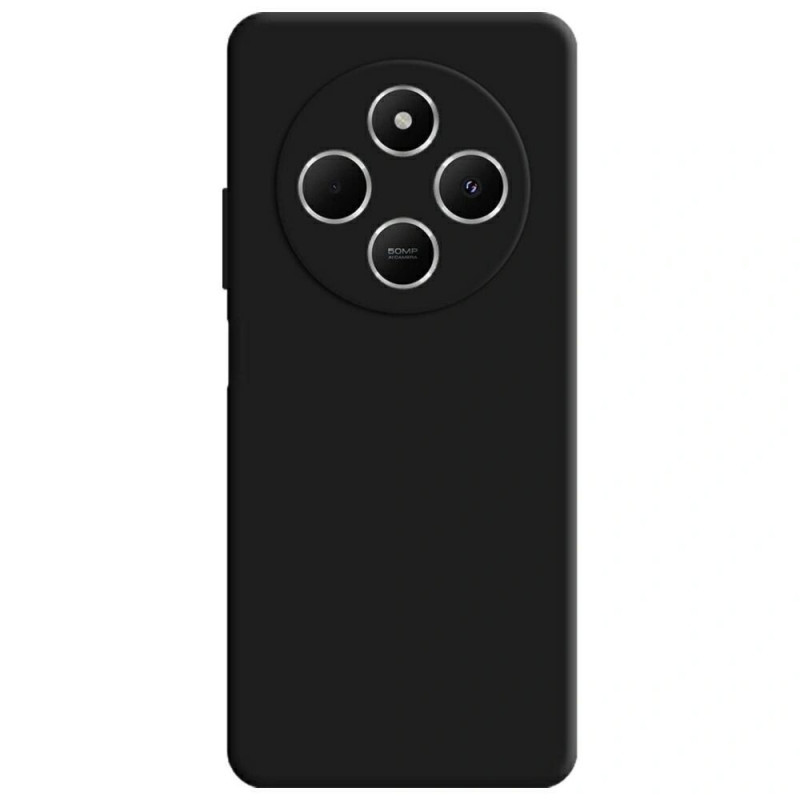 3MK Silicone Case telefoniümbris Xiaomi Redmi 14C / Redmi A4 5G jaoks, must