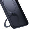 3MK Smoke Case Mag&Stand telefoniümbris Samsung Galaxy S25+ jaoks, must