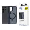 3MK Smoke Case Mag&Stand telefoniümbris Samsung Galaxy S25 Ultra jaoks, must