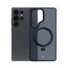3MK Smoke Case Mag&Stand telefoniümbris Samsung Galaxy S25 Ultra jaoks, must