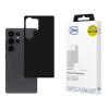 3MK Silicone Case silikoonümbris Samsung Galaxy S25 Ultra jaoks, must