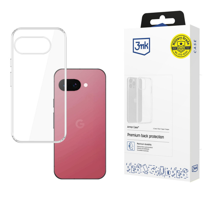 3MK Armor Case ümbris, sobib mudelile Google Pixel 9A, läbipaistev