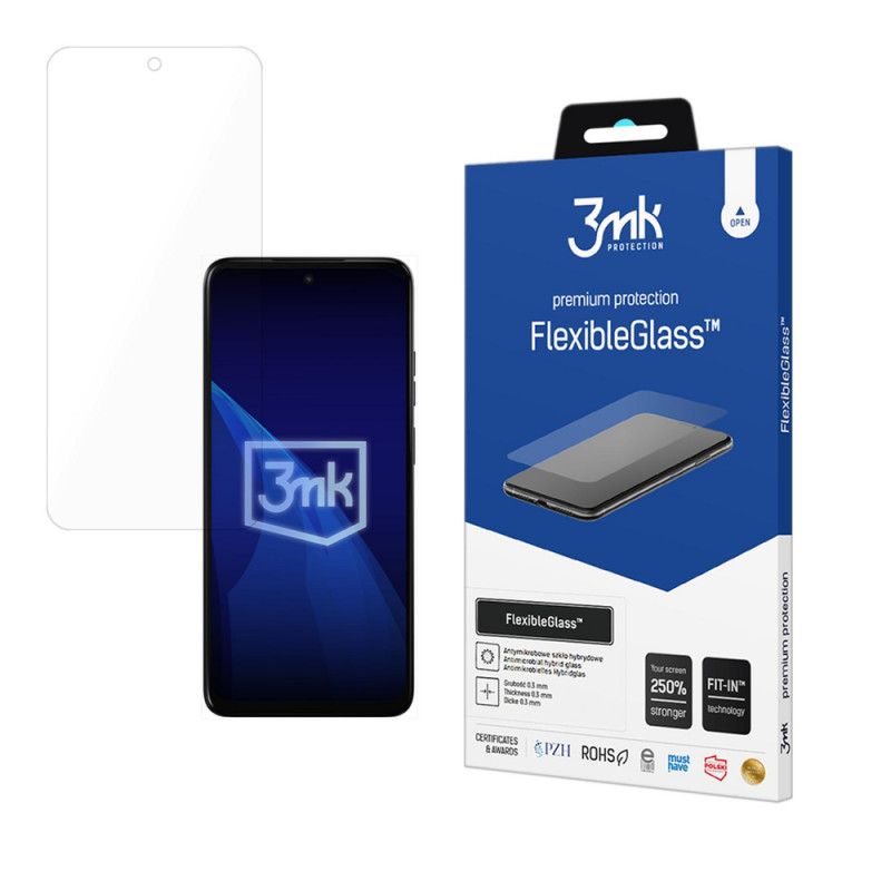3MK FlexibleGlass hübriidklaasist ekraanikaitse Motorola Moto E15