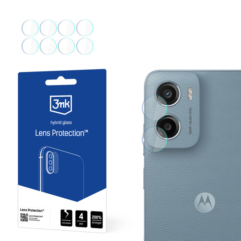 3MK Lens Protection kaameraobjektiivi kaitse Motorola Moto E15 (4 tk)
