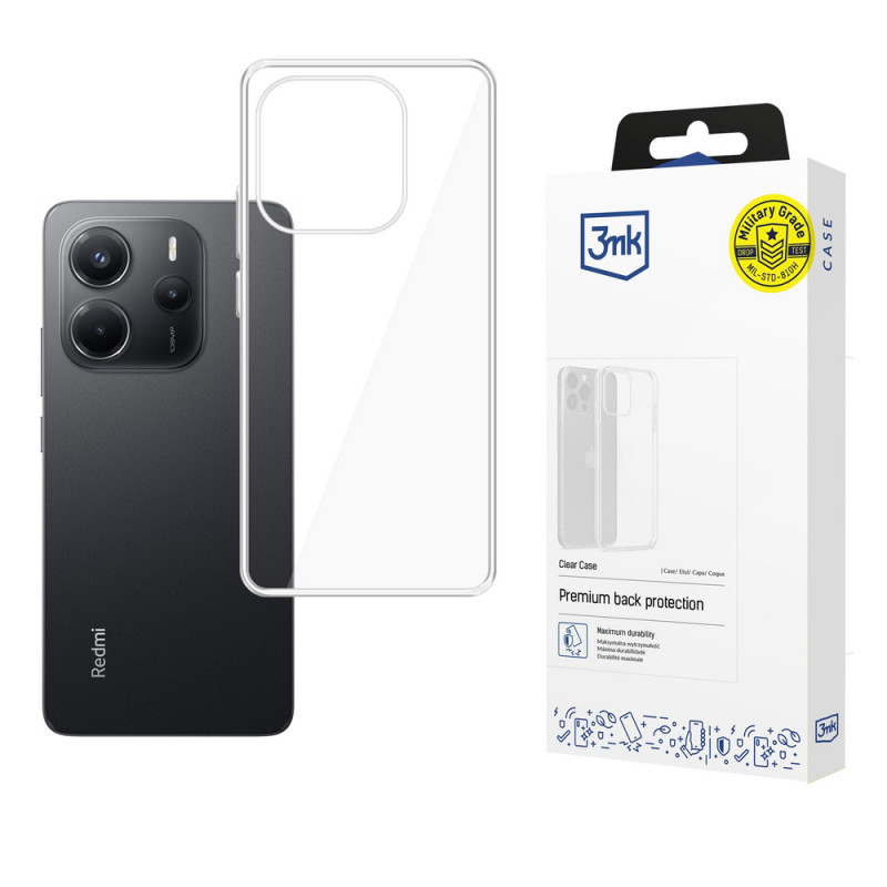 3MK Clear Case ümbris Xiaomi Redmi Note 14 4G jaoks, läbipaistev
