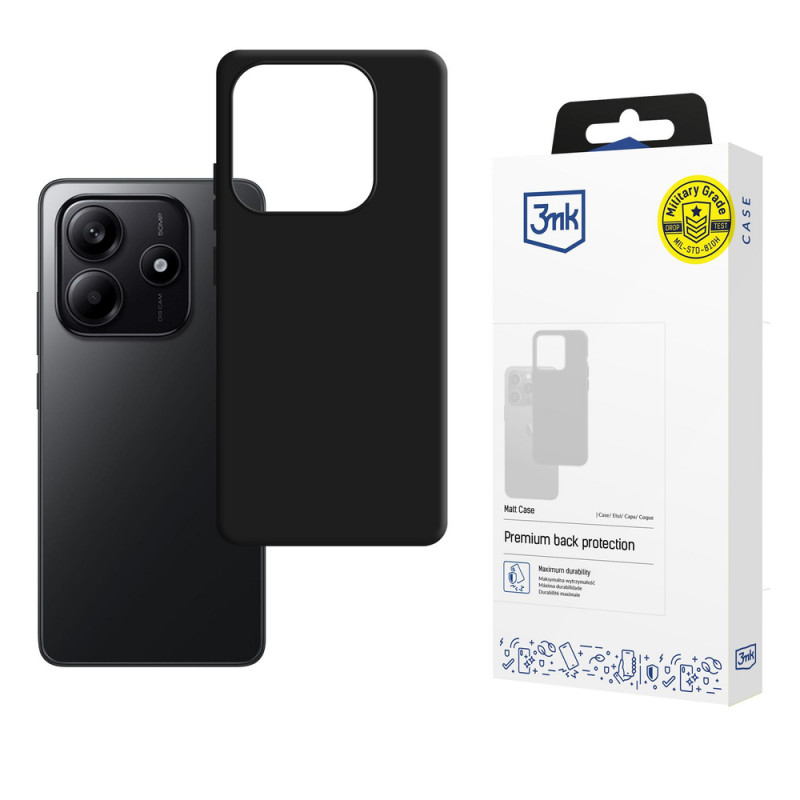 3MK Matt Case ümbris Xiaomi Redmi Note 14 4G jaoks, matt must