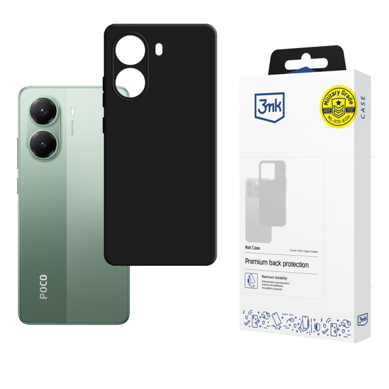 3MK Matt Case telefoniümbris POCO X7 Pro jaoks, must