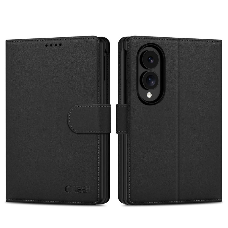Tech-Protect Wallet rahakotiümbris telefonile Samsung Galaxy Z Fold 8, must