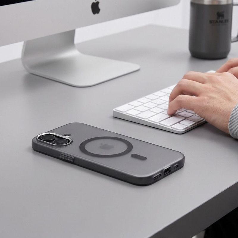 Tech-Protect MagZero MagSafe ümbris telefonile Apple iPhone 17, matt must