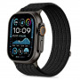 Tech-Protect Nylon Sport rihm Apple Watch 44/45/46/49 mm jaoks, must