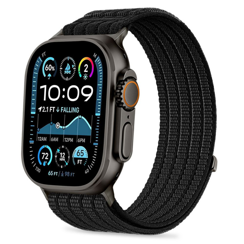 Tech-Protect Nylon Sport rihm Apple Watch 44/45/46/49 mm jaoks, must