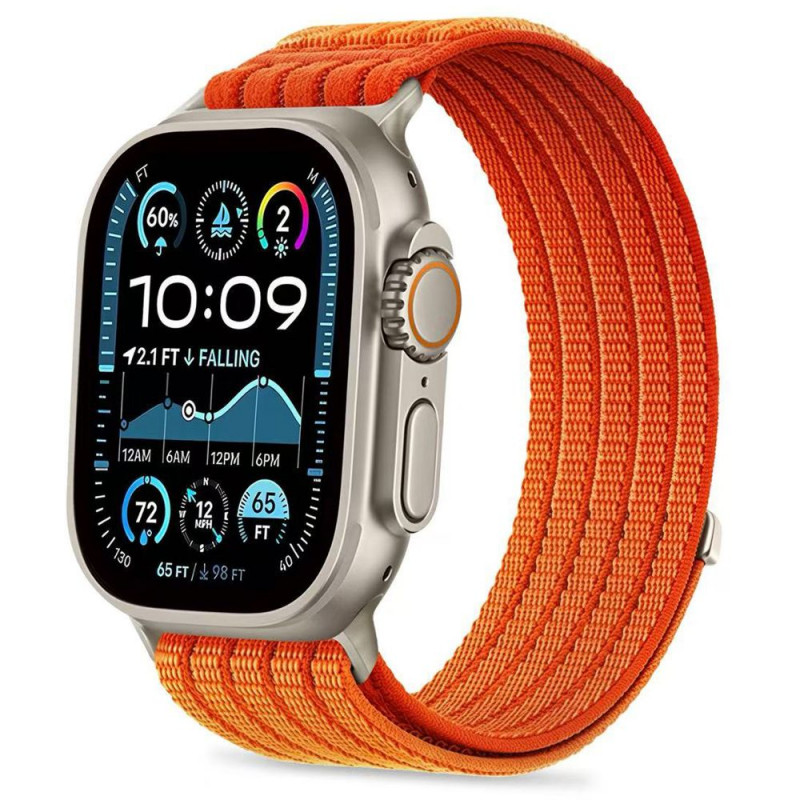 Tech-Protect Nylon Sport rihm Apple Watch 44/45/46/49 mm jaoks, oranž