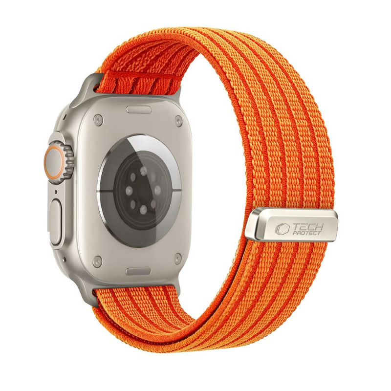 Tech-Protect Nylon Sport rihm Apple Watch 44/45/46/49 mm jaoks, oranž
