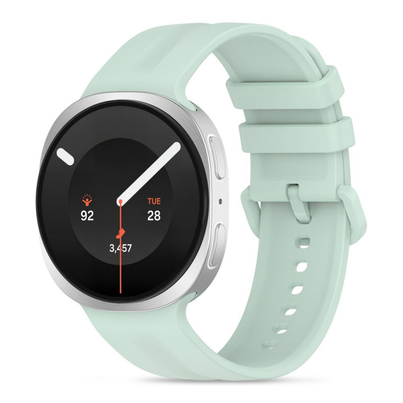 Tech-Protect Silicone Evo rihm Samsung Galaxy Watch 8 / 9 / Classic 40 / 44 / 46 mm kellale, piparmündikreemivärvi