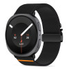 Tech-Protect Nylon Clasp kellarihm, sobib mudelile Samsung Galaxy Watch 8 / 9 / Classic 40 / 44 / 46 mm, must