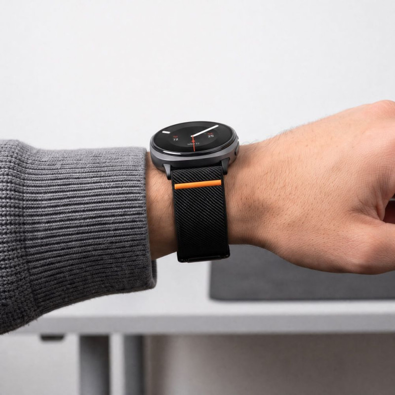Tech-Protect Nylon Clasp kellarihm, sobib mudelile Samsung Galaxy Watch 8 / 9 / Classic 40 / 44 / 46 mm, must
