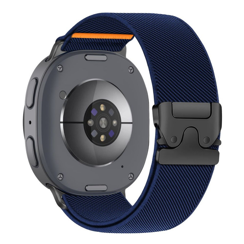 Tech-Protect Nylon Clasp kellarihm, sobib mudelile Samsung Galaxy Watch 8 / 9 / Classic 40 / 44 / 46 mm, tumesinine