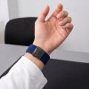 Tech-Protect Nylon Clasp kellarihm, sobib mudelile Samsung Galaxy Watch 8 / 9 / Classic 40 / 44 / 46 mm, tumesinine