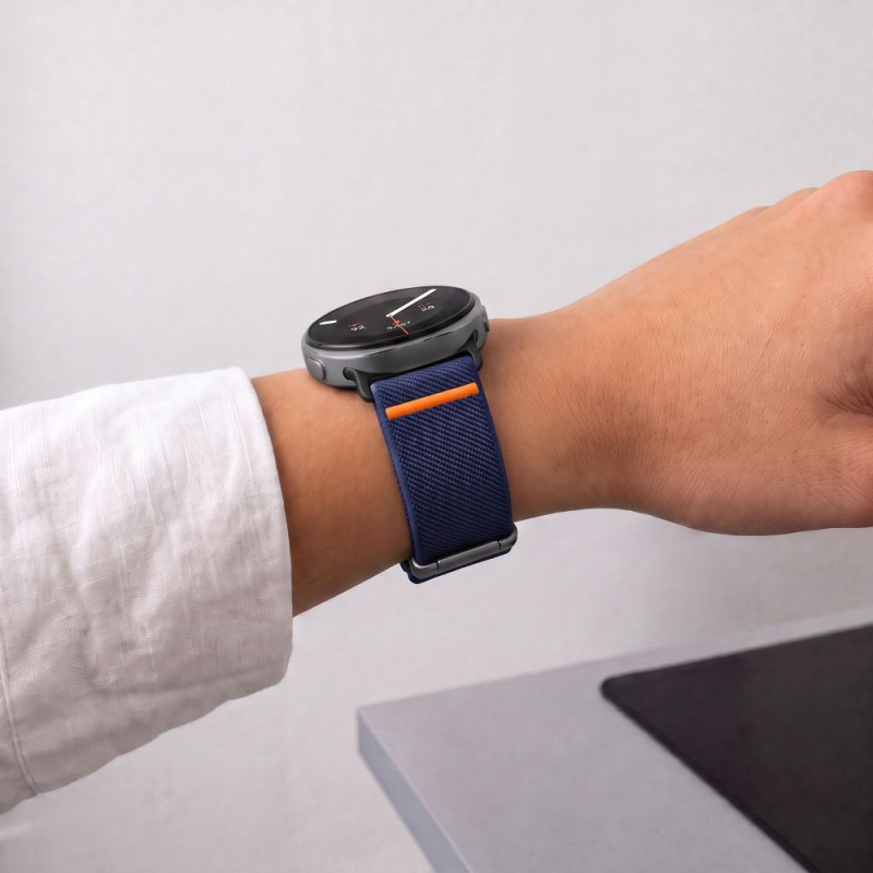 Tech-Protect Nylon Clasp kellarihm, sobib mudelile Samsung Galaxy Watch 8 / 9 / Classic 40 / 44 / 46 mm, tumesinine