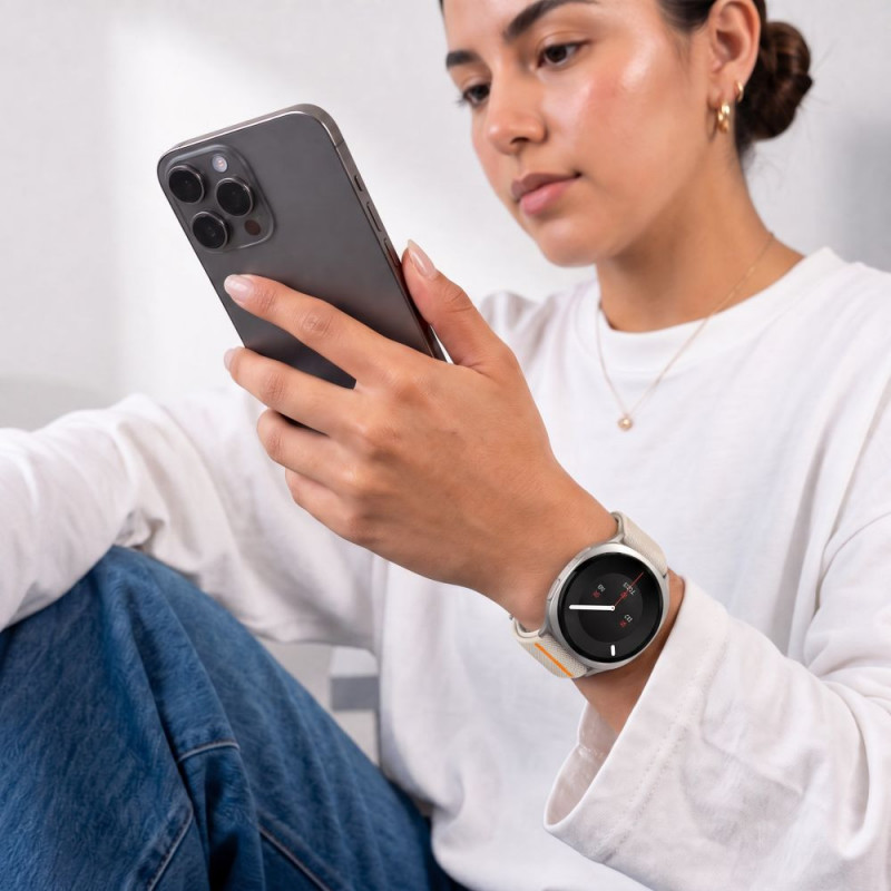 Tech-Protect Nylon Clasp kellarihm, sobib mudelile Samsung Galaxy Watch 8 / 9 / Classic 40 / 44 / 46 mm, Starlight