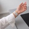 Tech-Protect Nylon Clasp kellarihm, sobib mudelile Samsung Galaxy Watch 8 / 9 / Classic 40 / 44 / 46 mm, Starlight