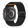 Tech-Protect Nylon Clasp kellarihm, sobib mudelile Samsung Galaxy Watch Ultra 1 / 2 2024-2026 47 mm, must