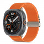 Tech-Protect Nylon Clasp kellarihm, sobib mudelile Samsung Galaxy Watch Ultra 1 / 2 2024-2026 47 mm, oranž
