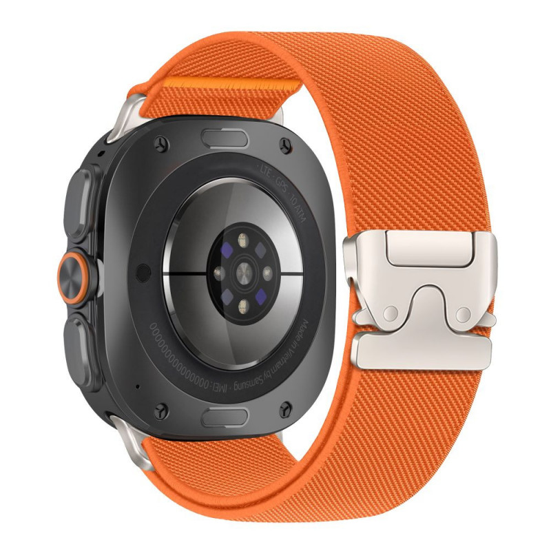 Tech-Protect Nylon Clasp kellarihm, sobib mudelile Samsung Galaxy Watch Ultra 1 / 2 2024-2026 47 mm, oranž