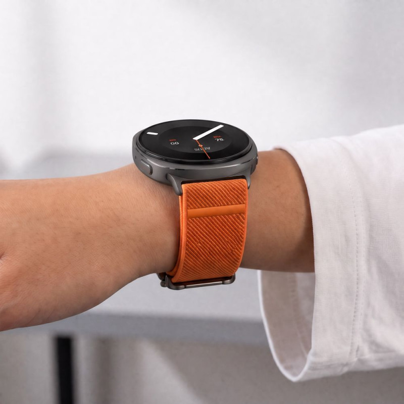 Tech-Protect Nylon Clasp kellarihm, sobib mudelile Samsung Galaxy Watch Ultra 1 / 2 2024-2026 47 mm, oranž