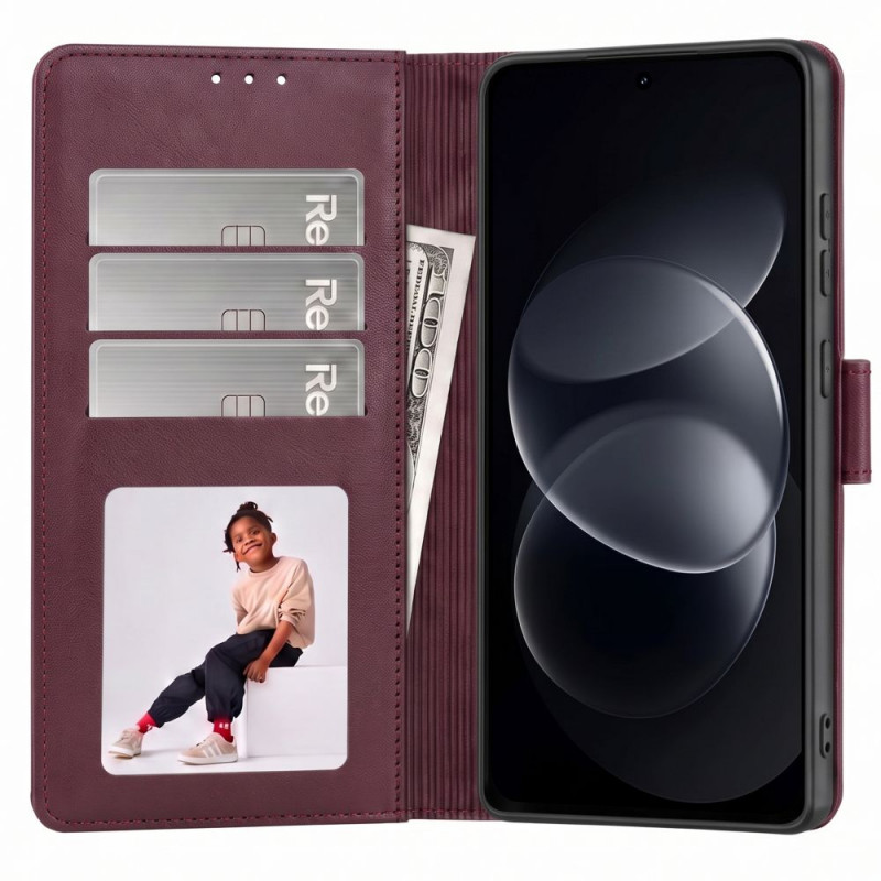 Tech-Protect Wallet ümbris Xiaomi Redmi Note 17 Pro 5G, bordoopunane