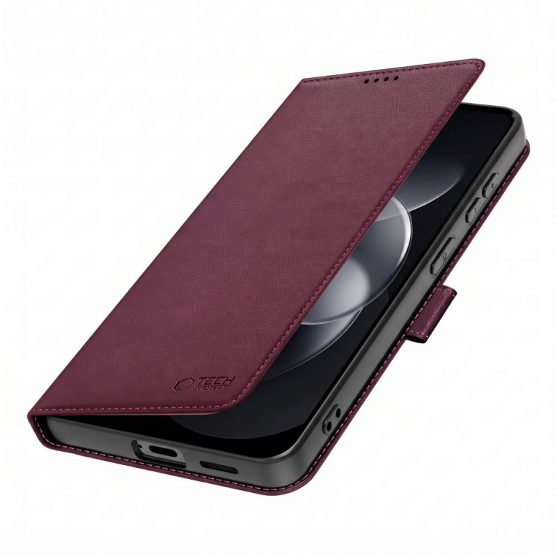 Tech-Protect Wallet ümbris Xiaomi Redmi Note 17 Pro 5G, bordoopunane