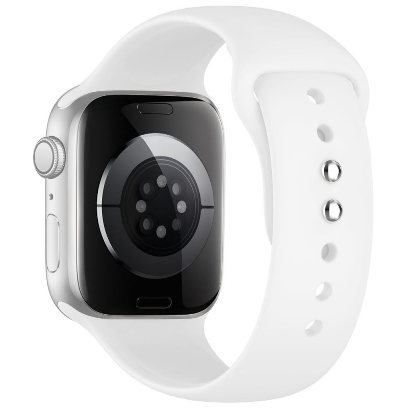 Tech-Protect Silicone rihm Apple Watch 8/9/10/11/12/SE 40/41/42 mm, valge