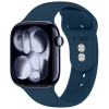 Tech-Protect Silicone rihm Apple Watch 8/9/10/11/12/SE 40/41/42 mm, tumesinine