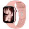 Tech-Protect Silicone rihm Apple Watch 8/9/10/11/12/SE/Ultra 44/45/46/49 mm, tolmune roos